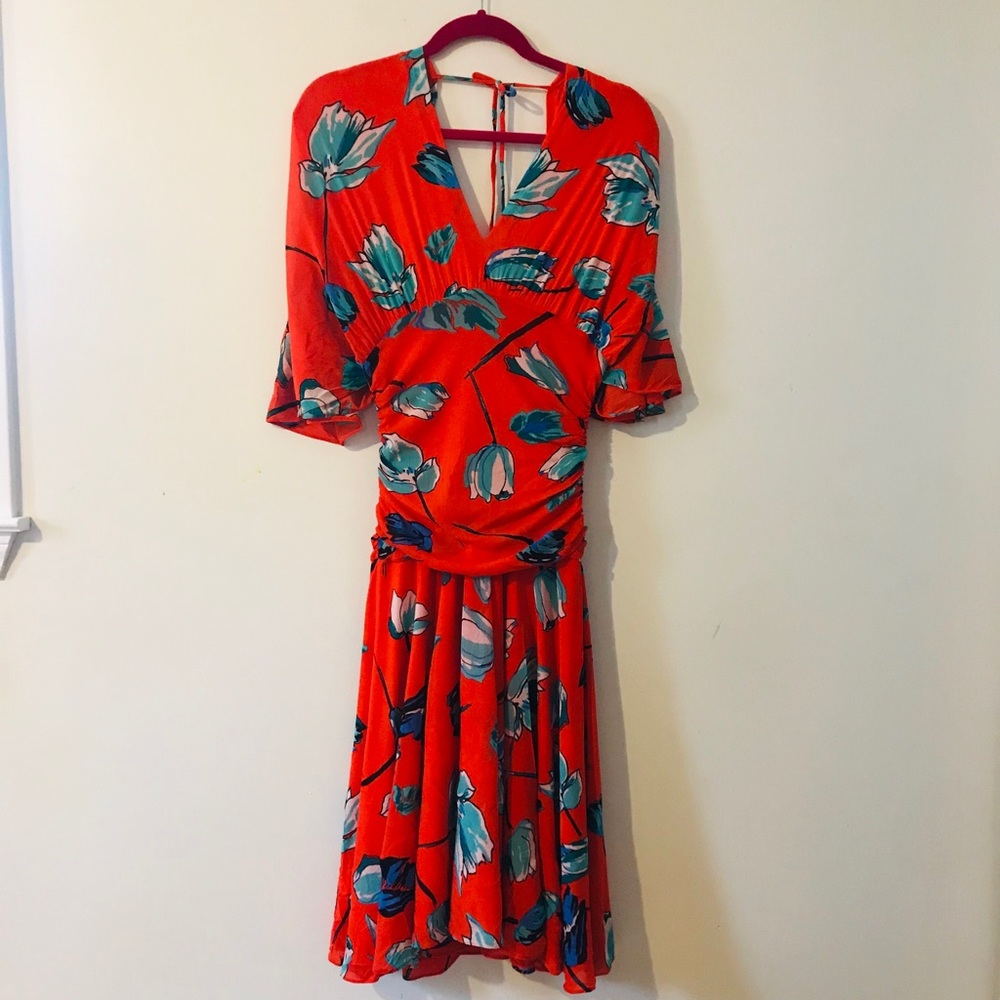 Diane Von Furstenberg Flower Maxi Dress